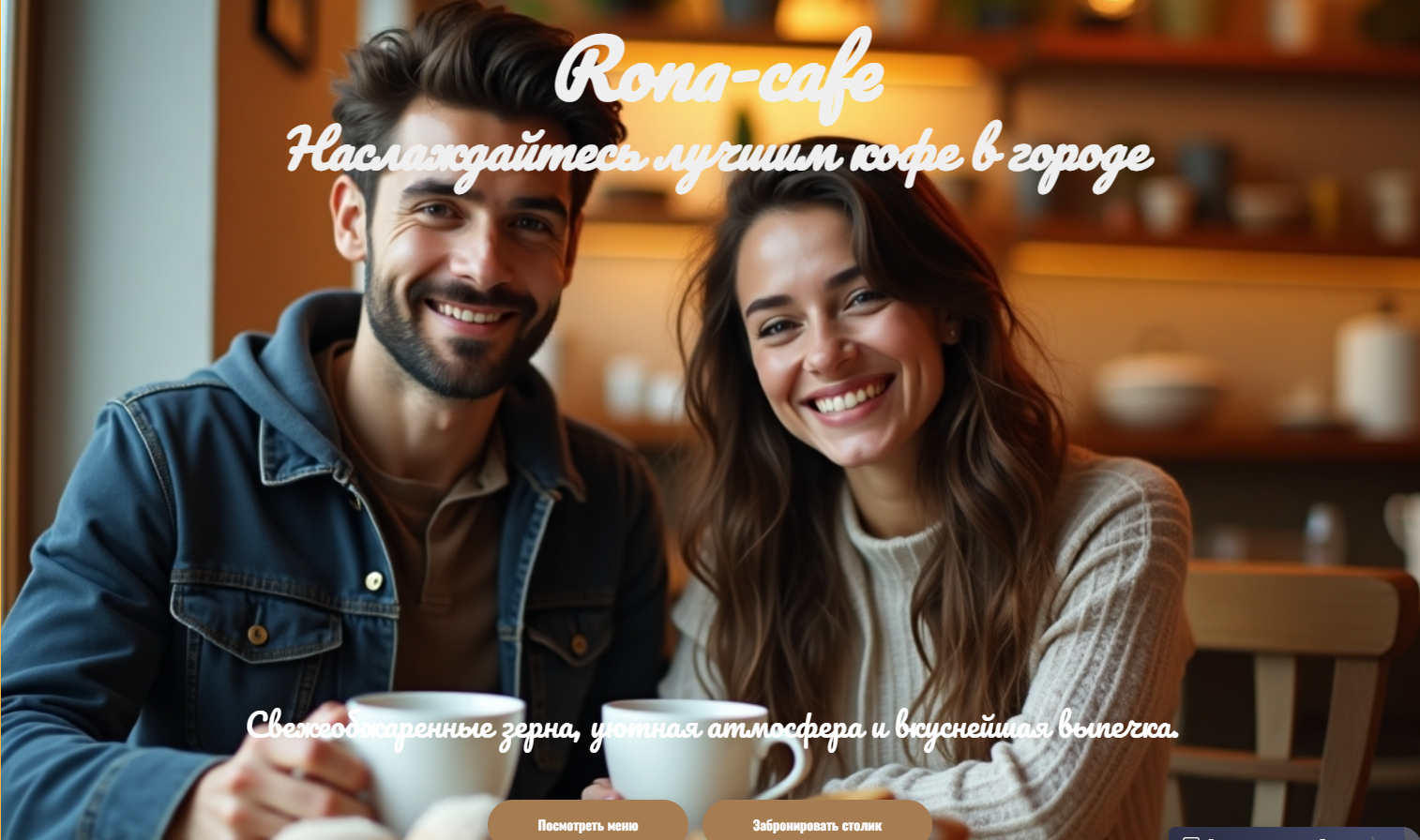 Сайт - презентация "Rona-cafe"