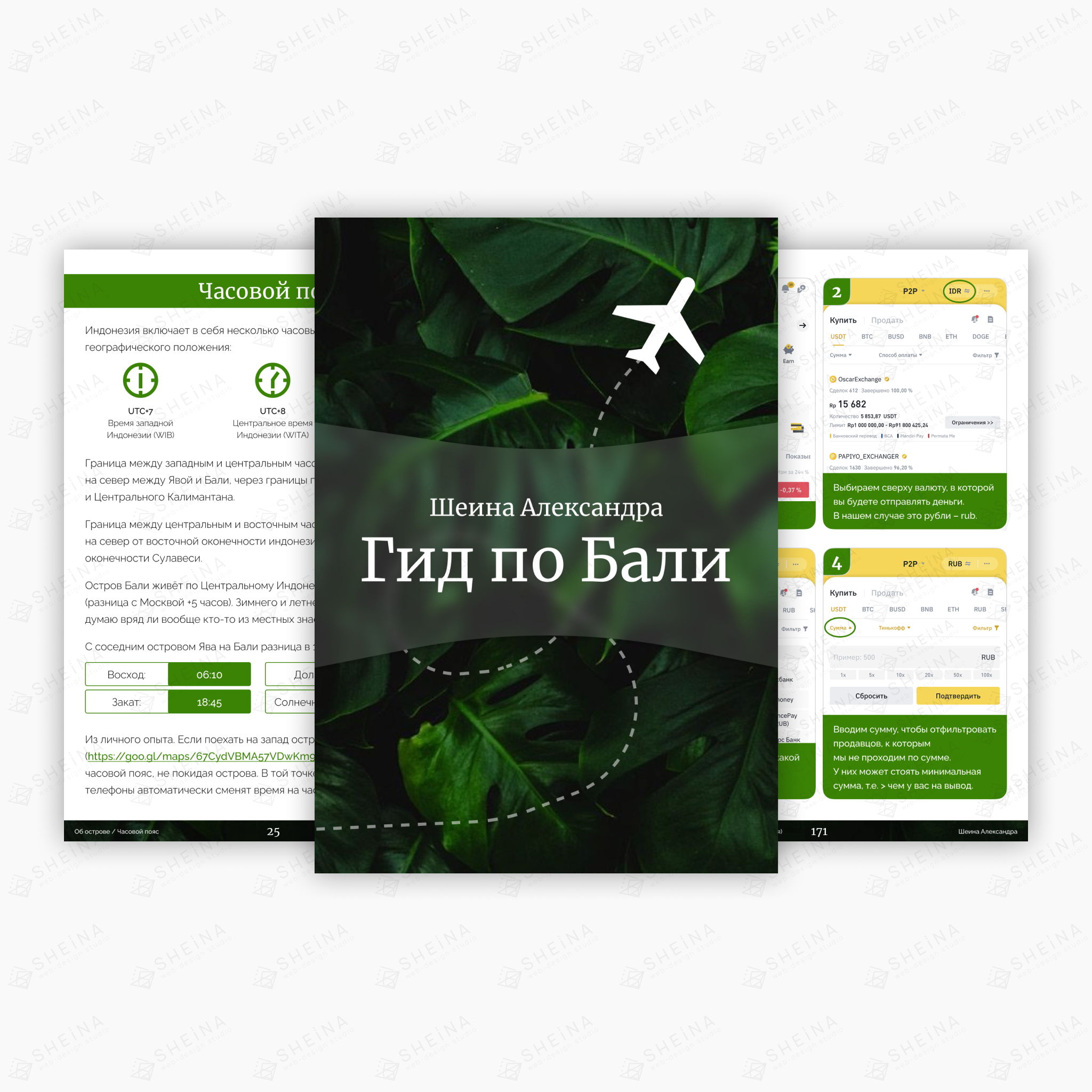 Дизайн электронной книги гид по Бали