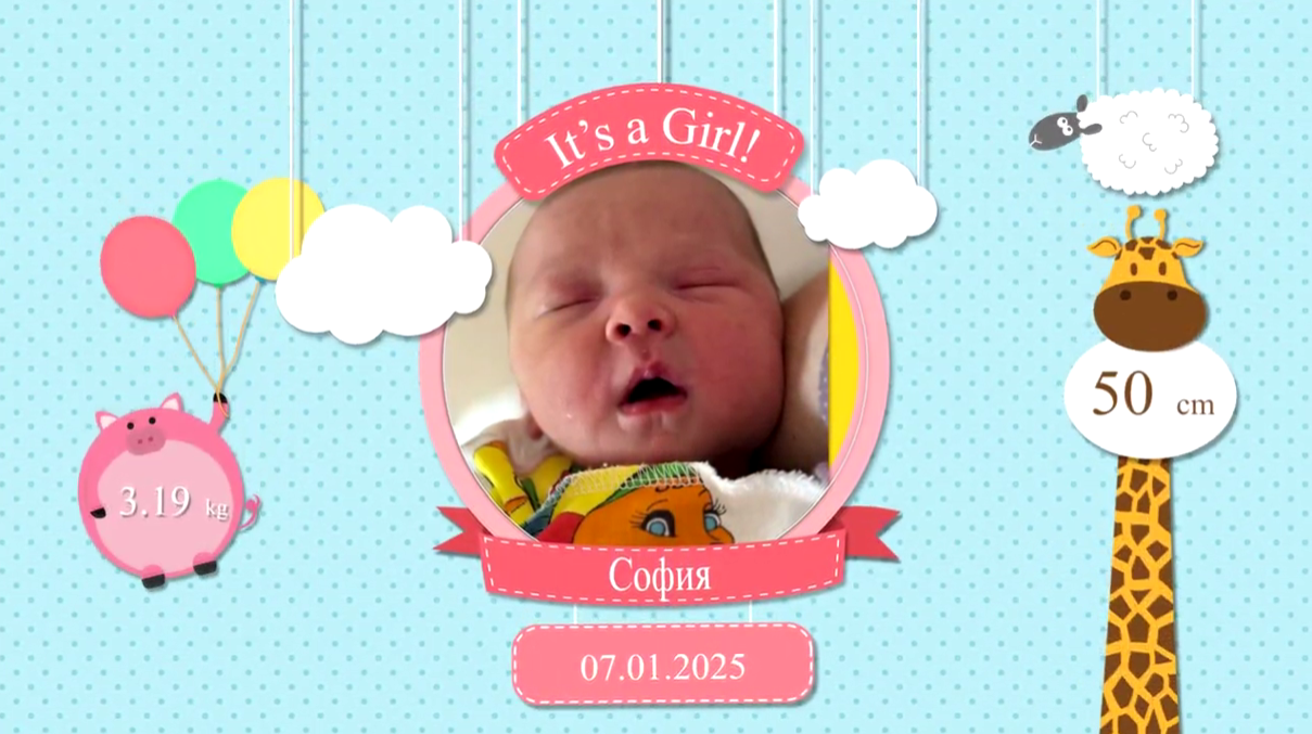 Поздравление с рождением внучки