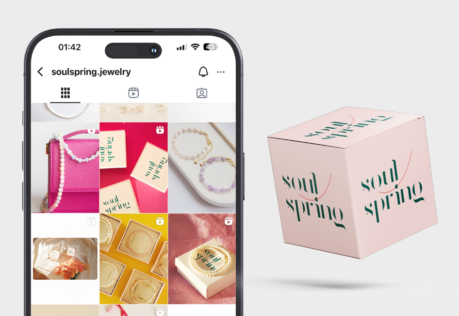 Логотип для Российского бренда украшений "Soul spring"