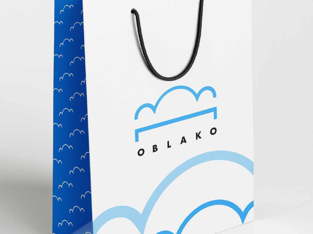 Фирменный стиль компании по производству матрасов "OBLAKO"