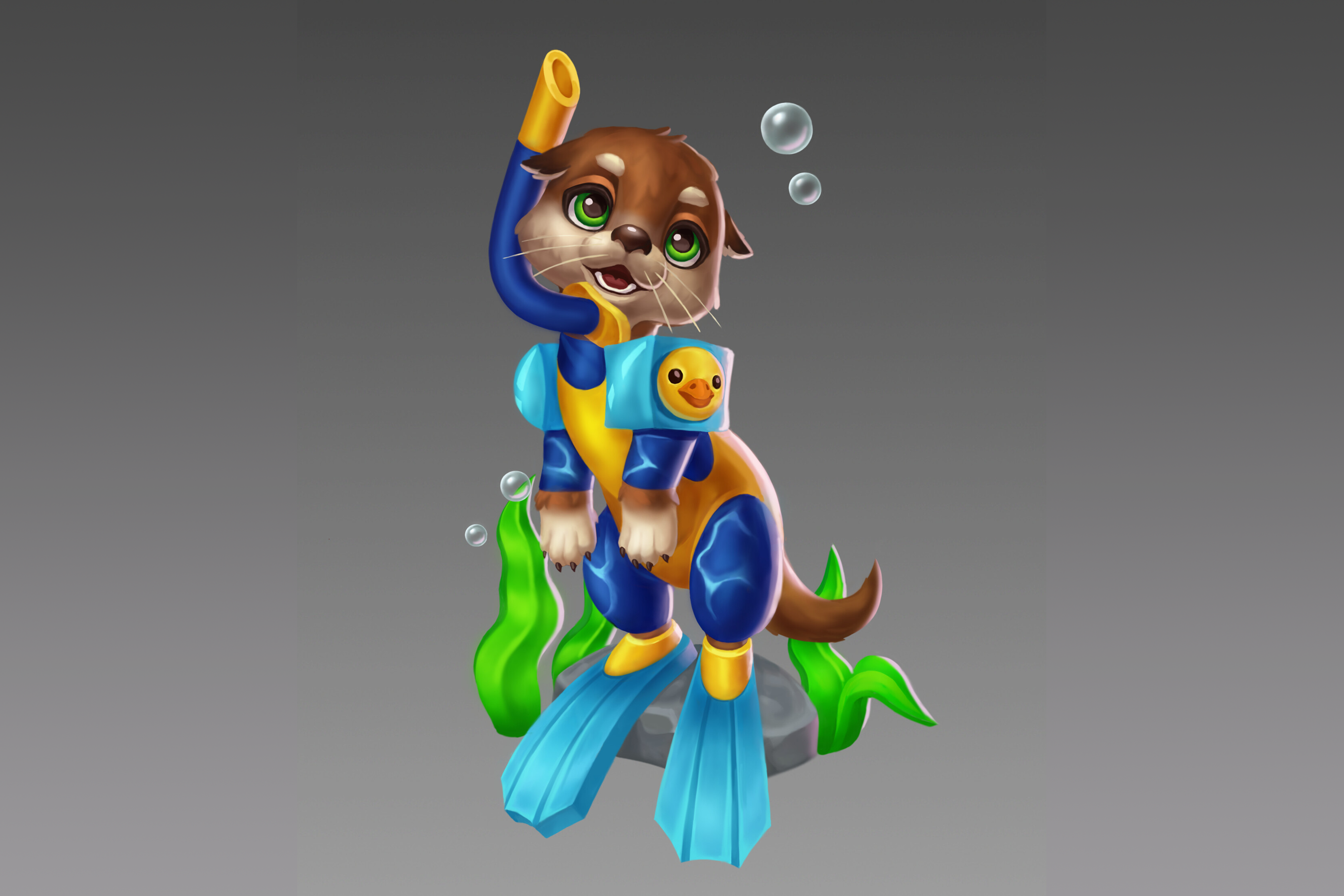 Casual Character: Otter Swimmer