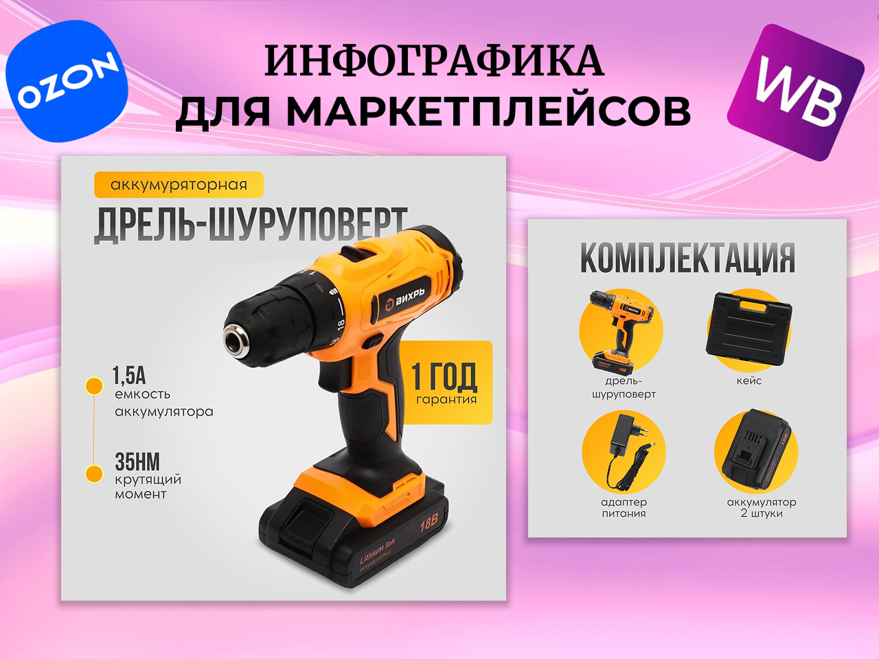 Инфографика для маркетплейсов
