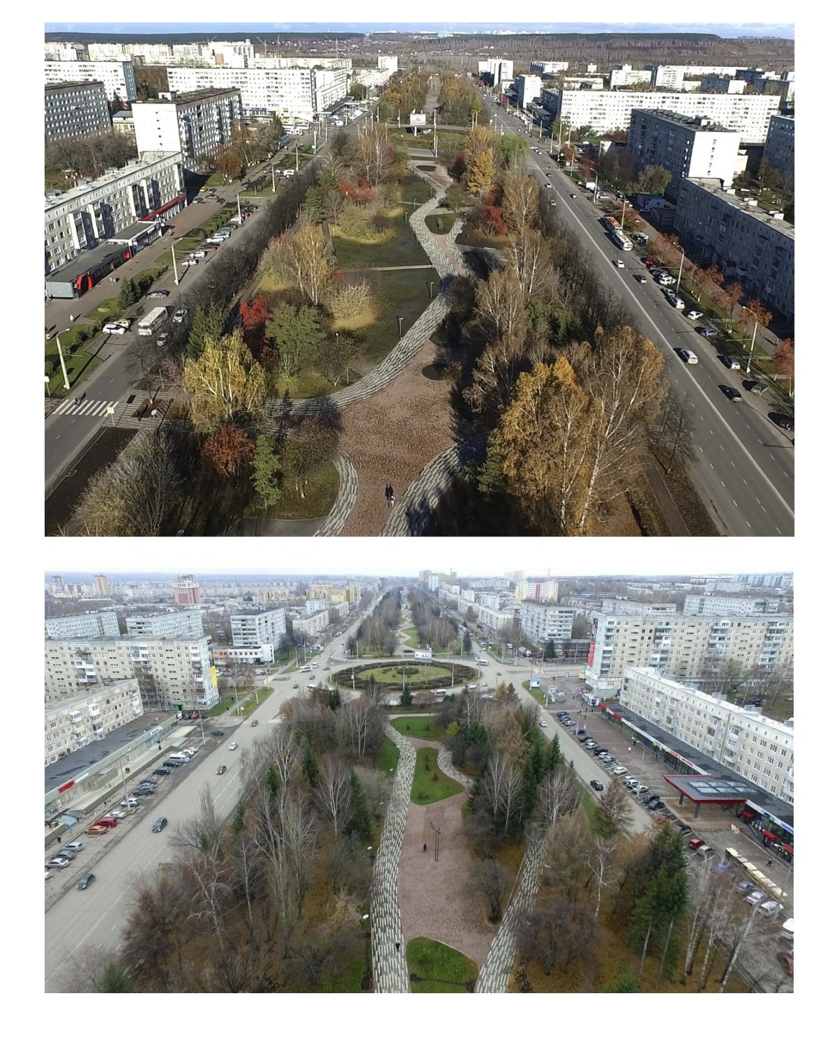 Реконструкция Бульвара Строителей в линейный парк, Ленинский р-о