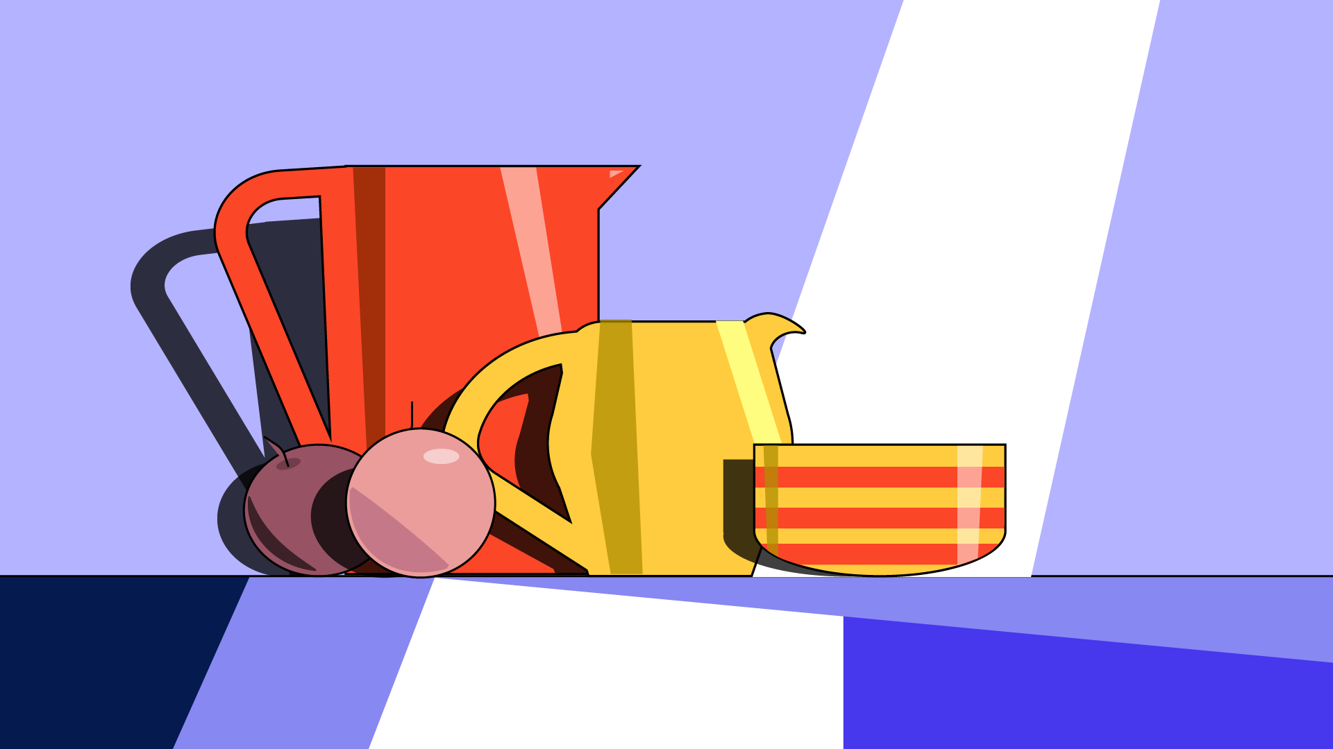 Натюрморт геометрическими фигурами