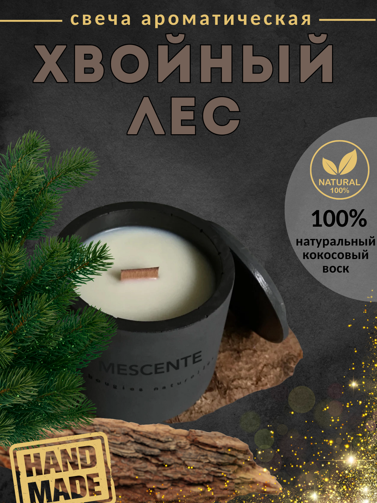 Инфографика для товара " Свеча ароматическая"