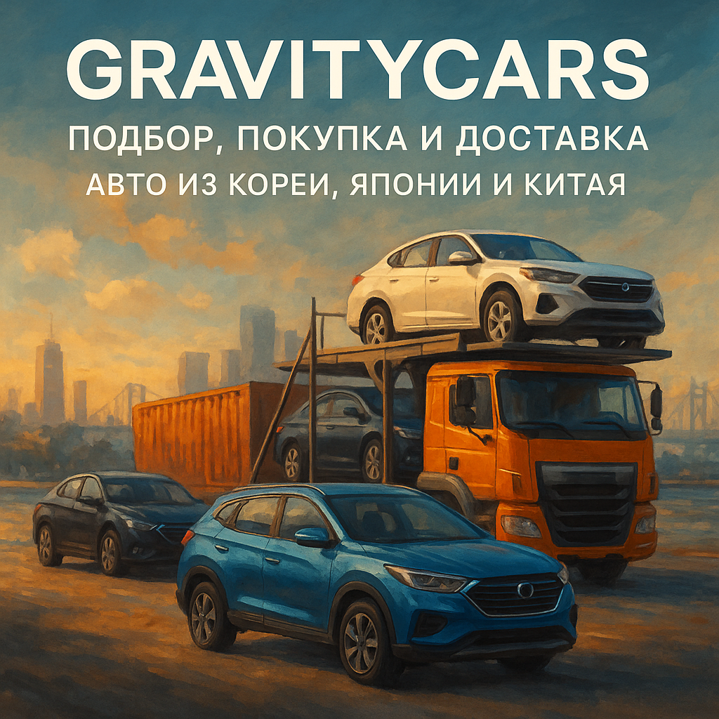 GravityCars — подбор, покупка и доставка авто из Кореи, Японии и Китая
