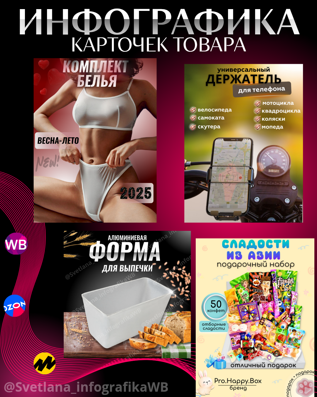 Инфографика,дизайн для маркетплейсов