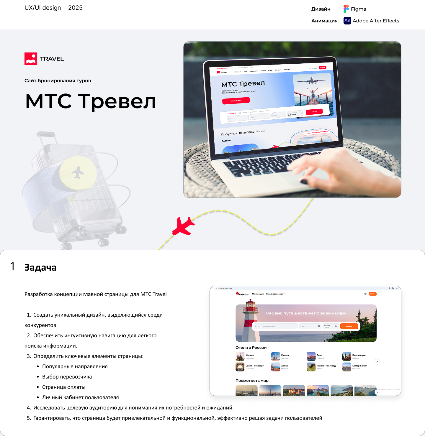 Сайт для МТС Тревел