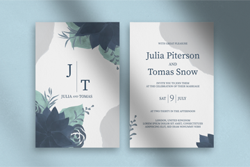 Свадебные приглашения в стиле рустик