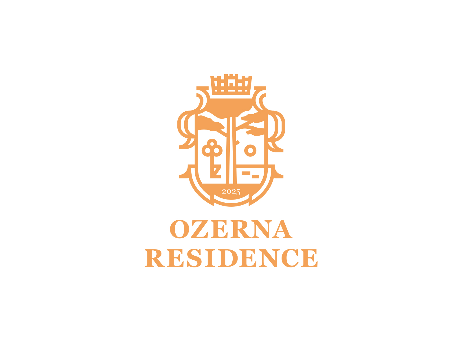 Логотип для поселка на озере Ozerna Residense.
