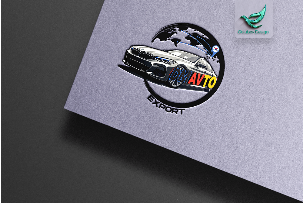 Логотип для экспортной автокомпании DM AVTO
