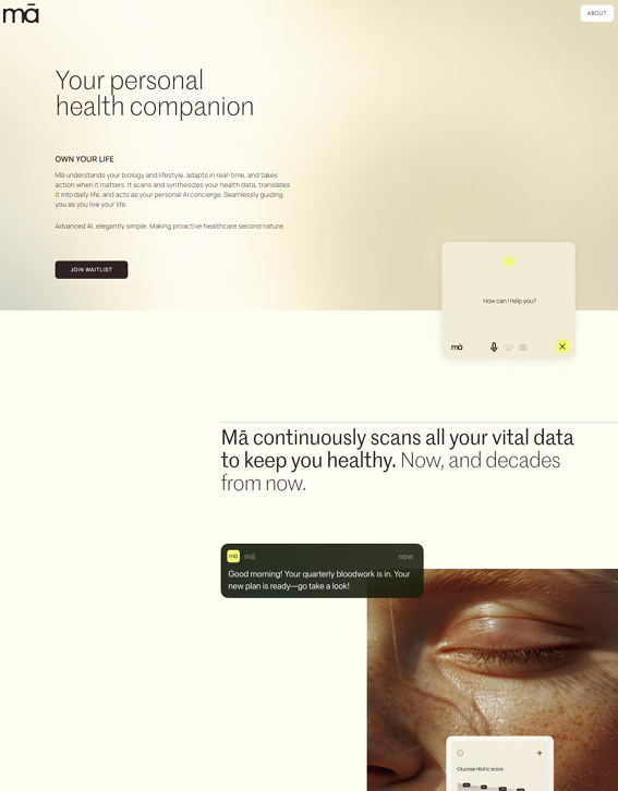 Mā The ethereal network of your health