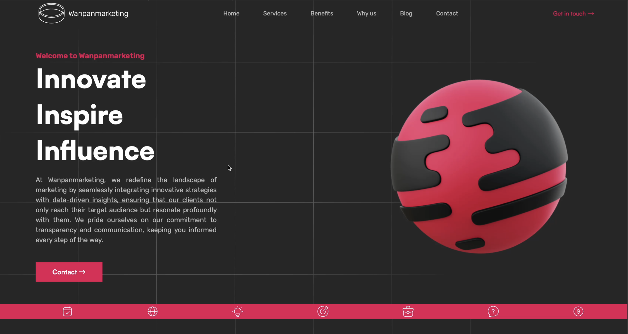 Лендинг для маркетинговой компании