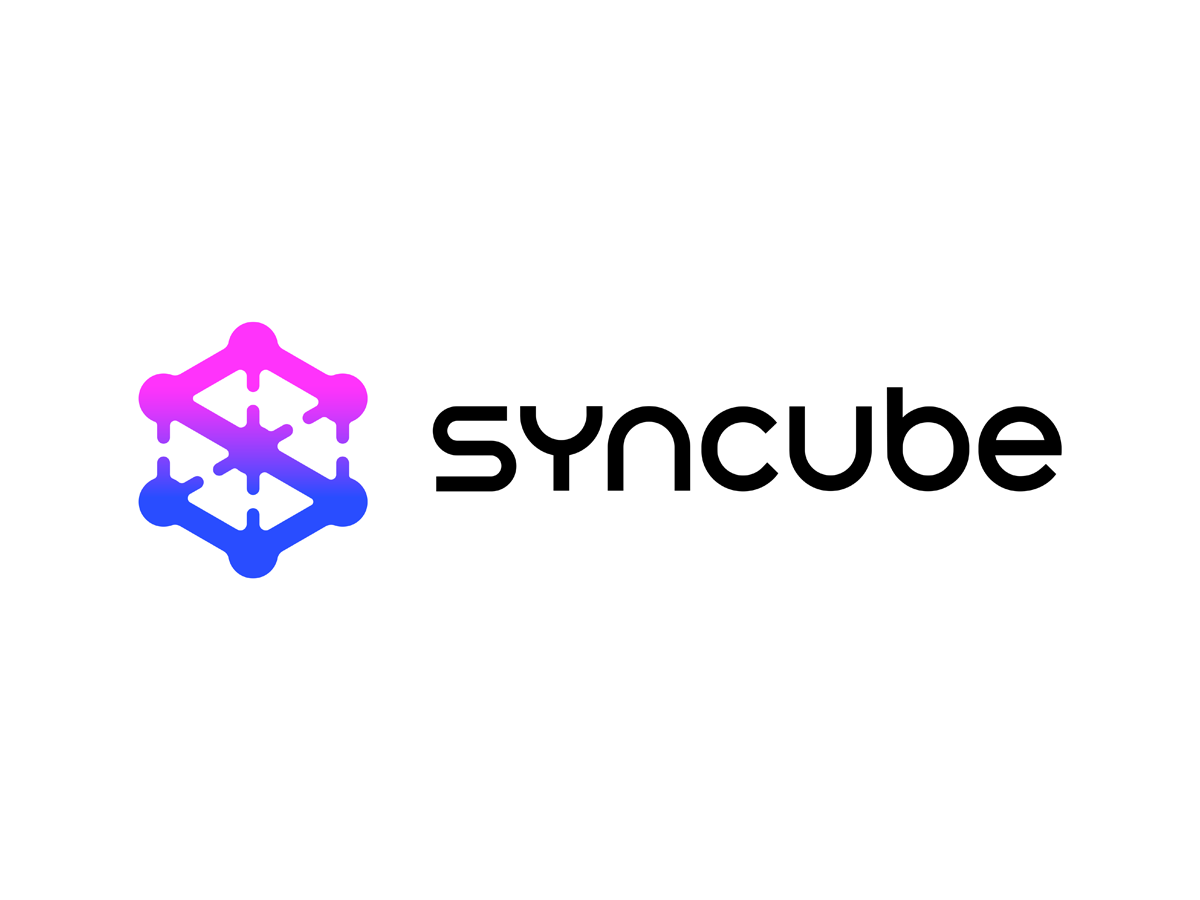 Логотип для компании Syncube — приложения для Shopify