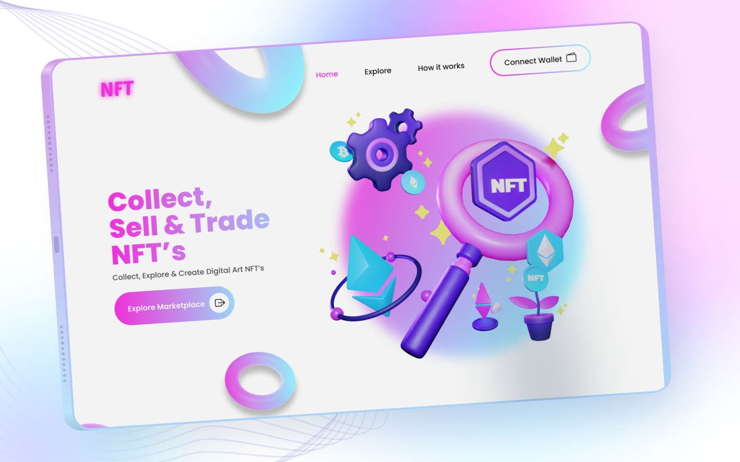 Посадочная нфт страница