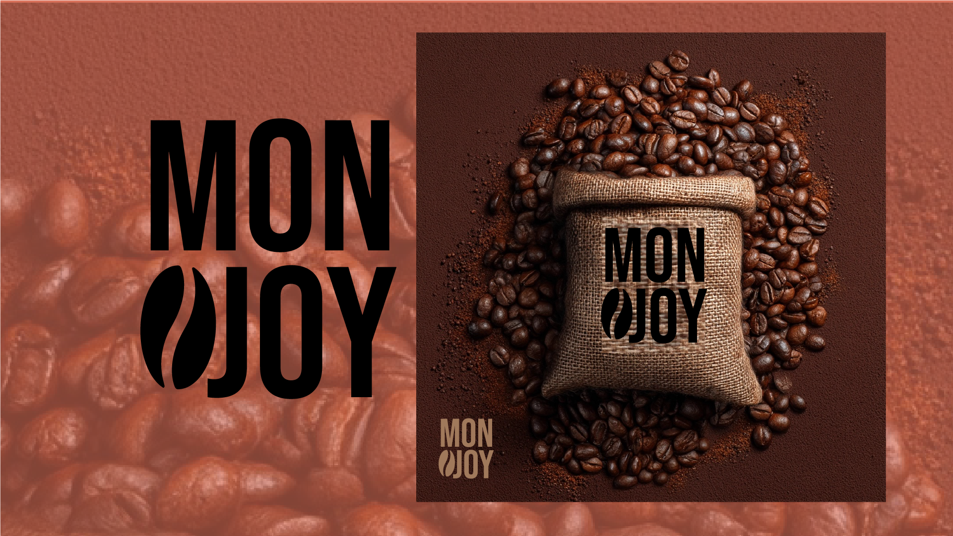 MONJOY Coffee: Логотип, объединяющий кофе и опт