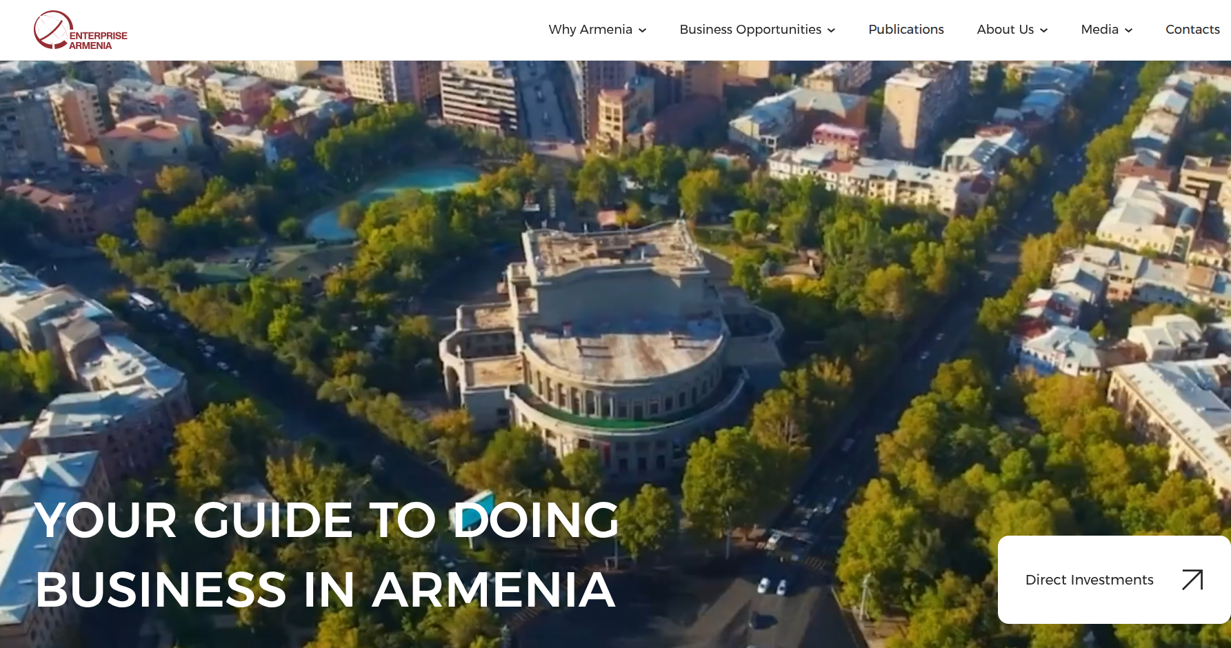 enterprisearmenia.am (Сайт для инвесторов, котрые хотят делать вложения в Армениии.)