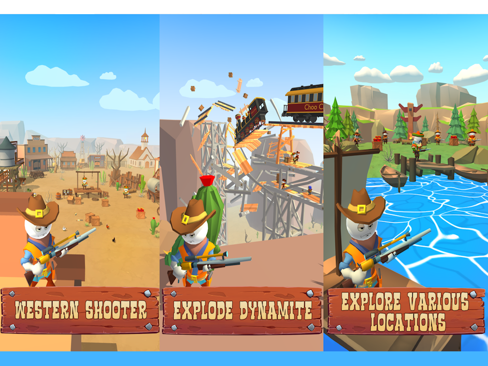 Stickman Sniper: Western Gun