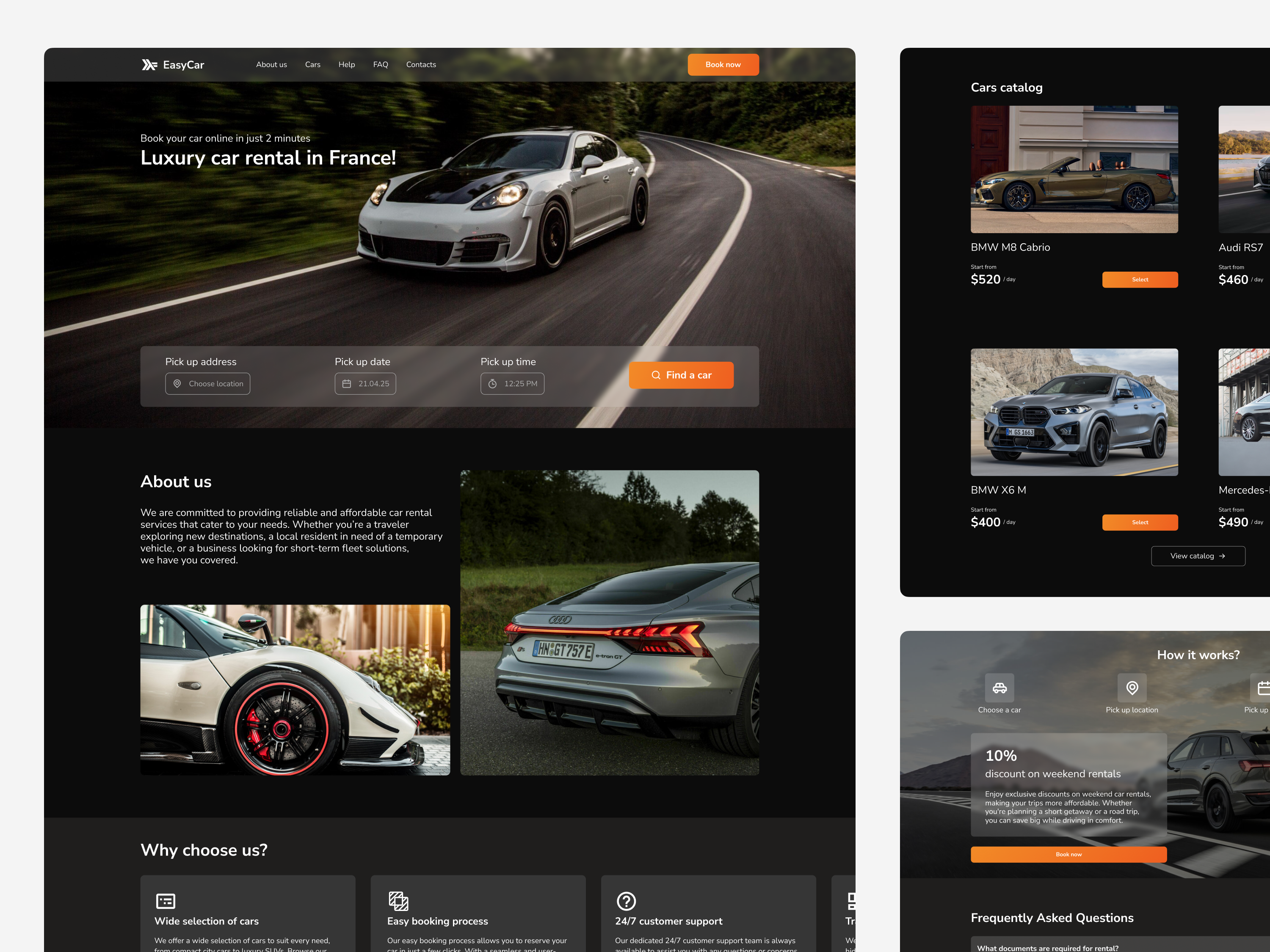 Car Rental Landing Page