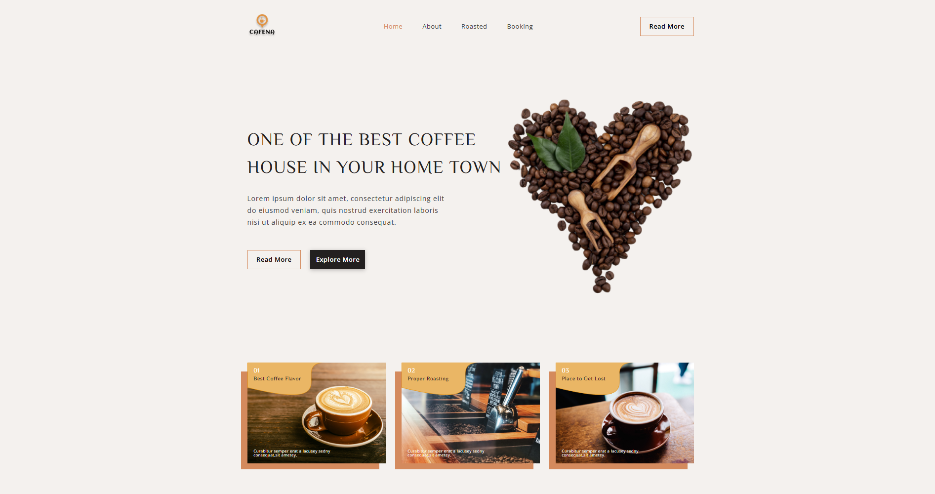 Coffee shop - сайт для уютной городской кофейни