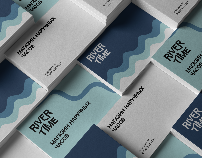 Разработка фирменного стиля для интернет-магазина наручных часов River time (в рамках обучения)