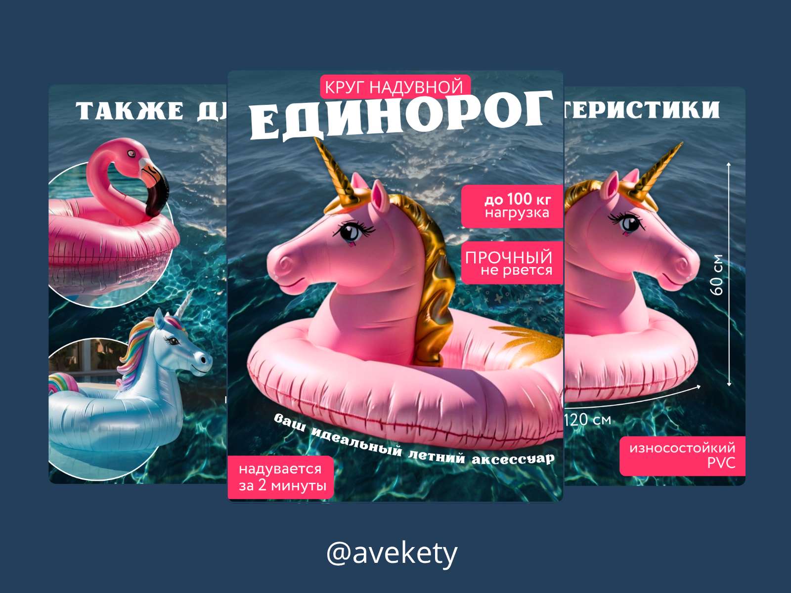 Инфографика для круга в форме единорога