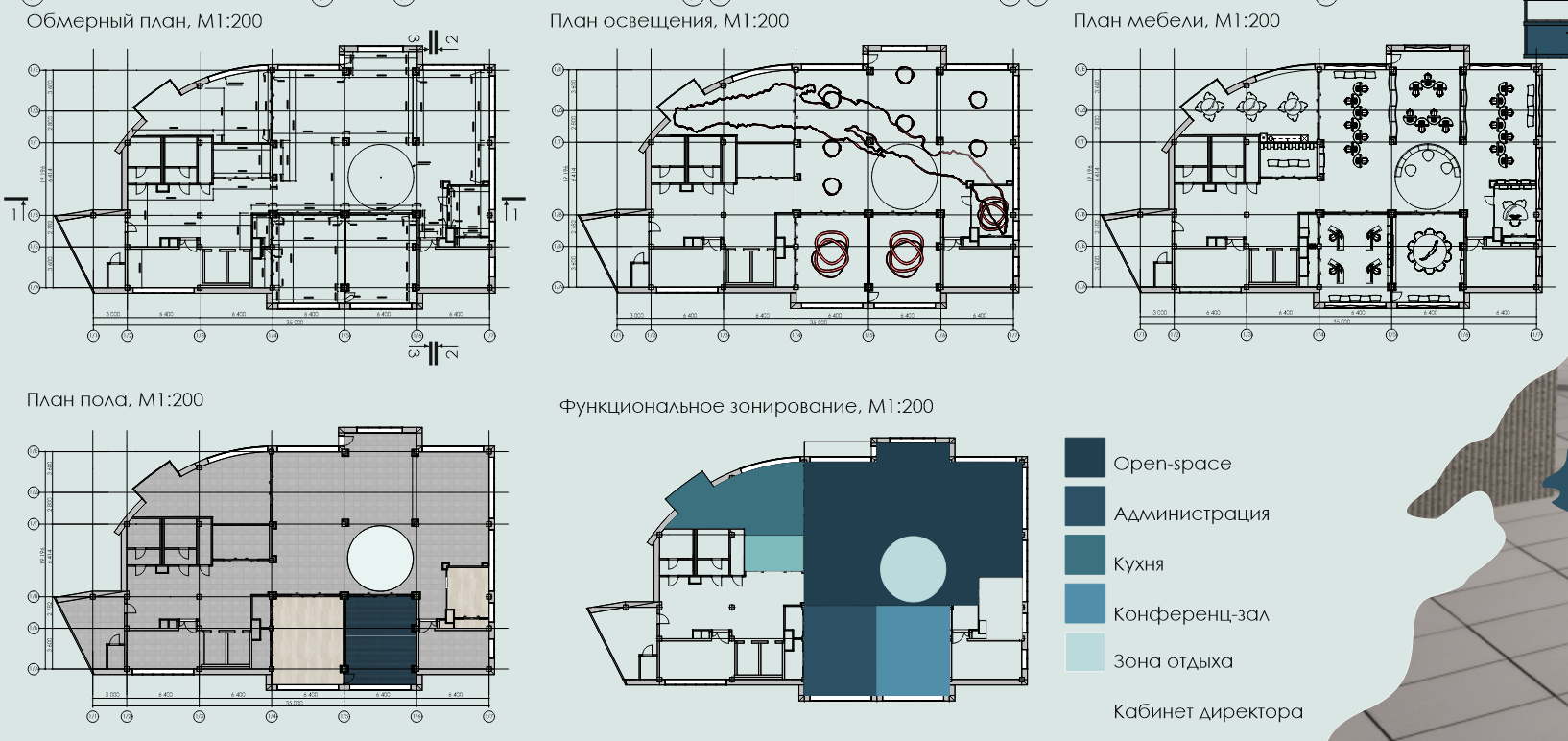 Курсовой проект "Интерьер общественного здания"