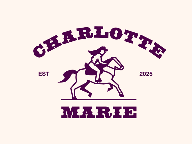 Разработка логотипа для бренда джинсовой одежды Charlotte Marie