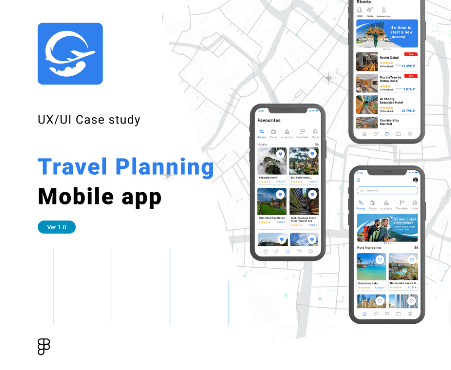 Travel planing mobile app