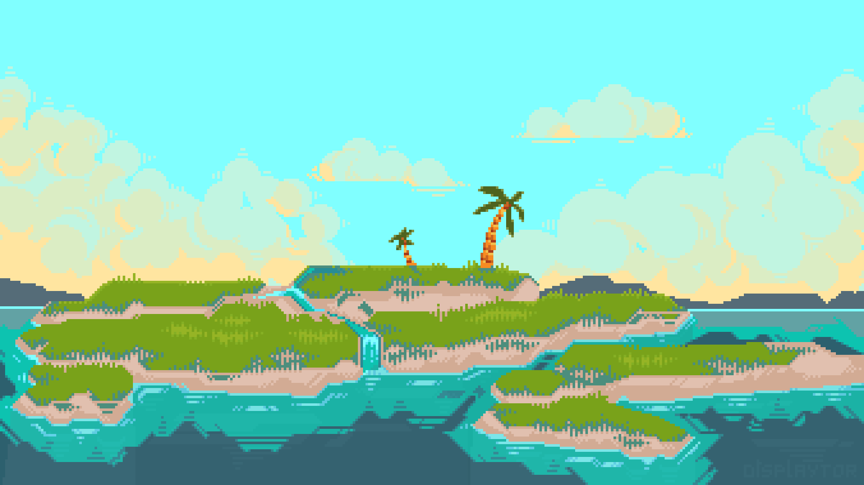 Пиксельный остров