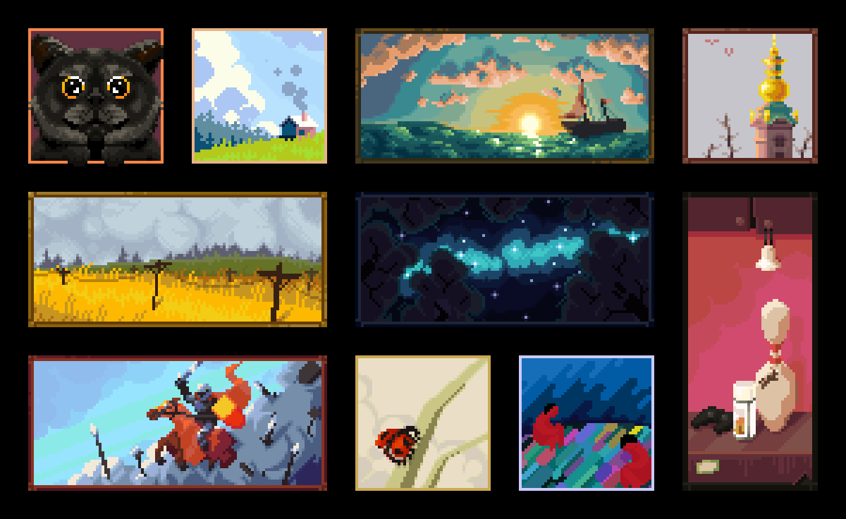 Мини-картины в стиле Pixel-art