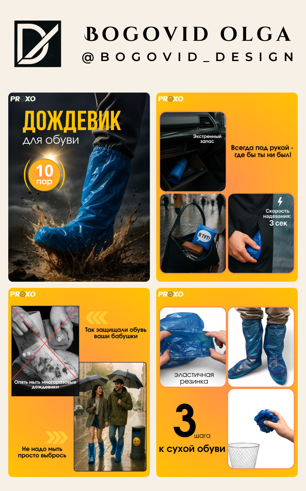 Карточка товара для дождевиков для обуви
