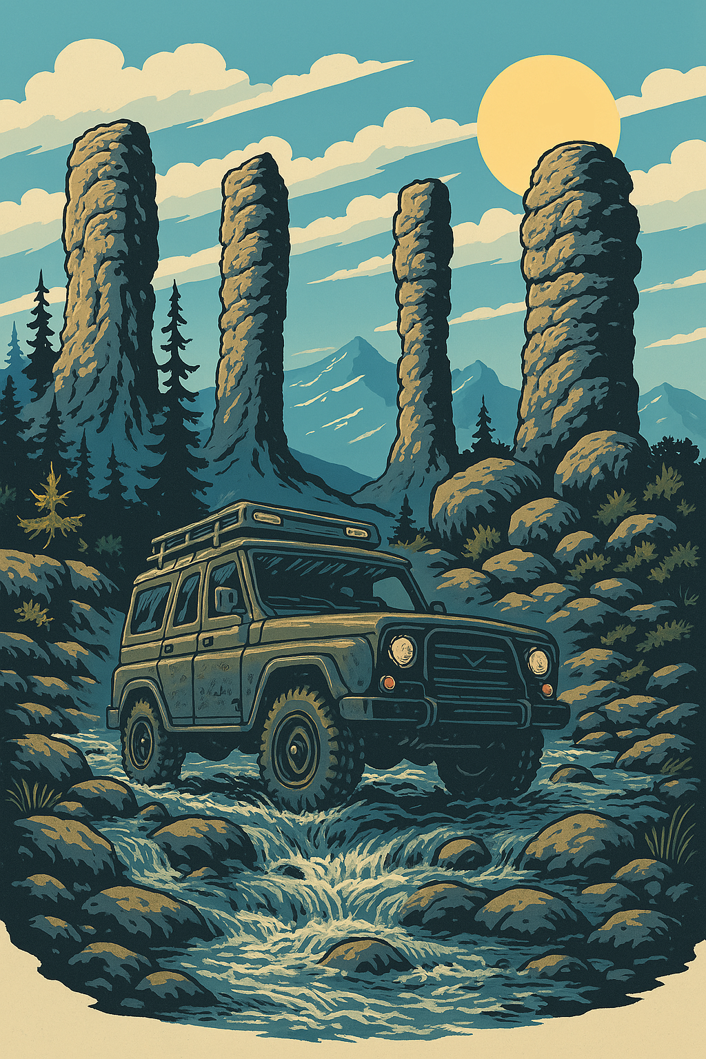 Постер для OFFROAD коллектива.