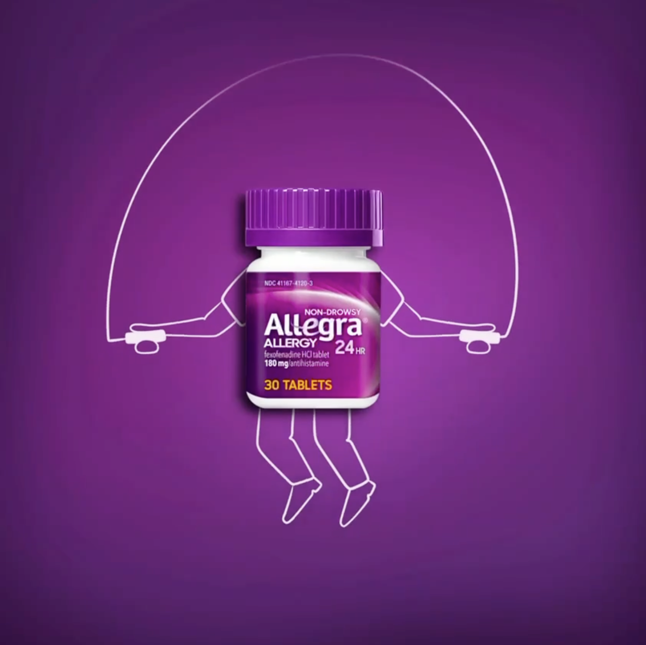 Анимация для рекламного ролика средства от аллергии