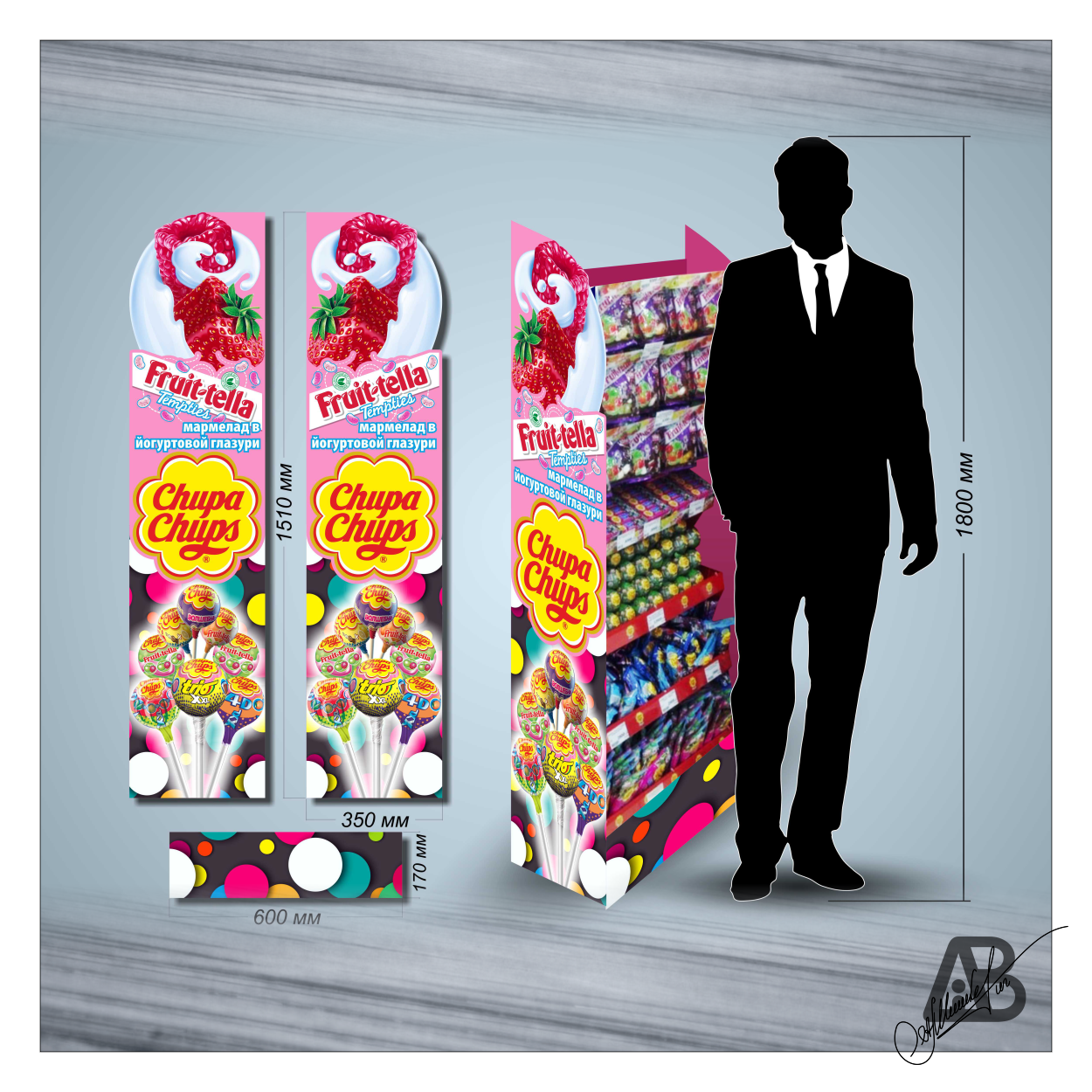 Промо-Стойка Чупа-Чупс