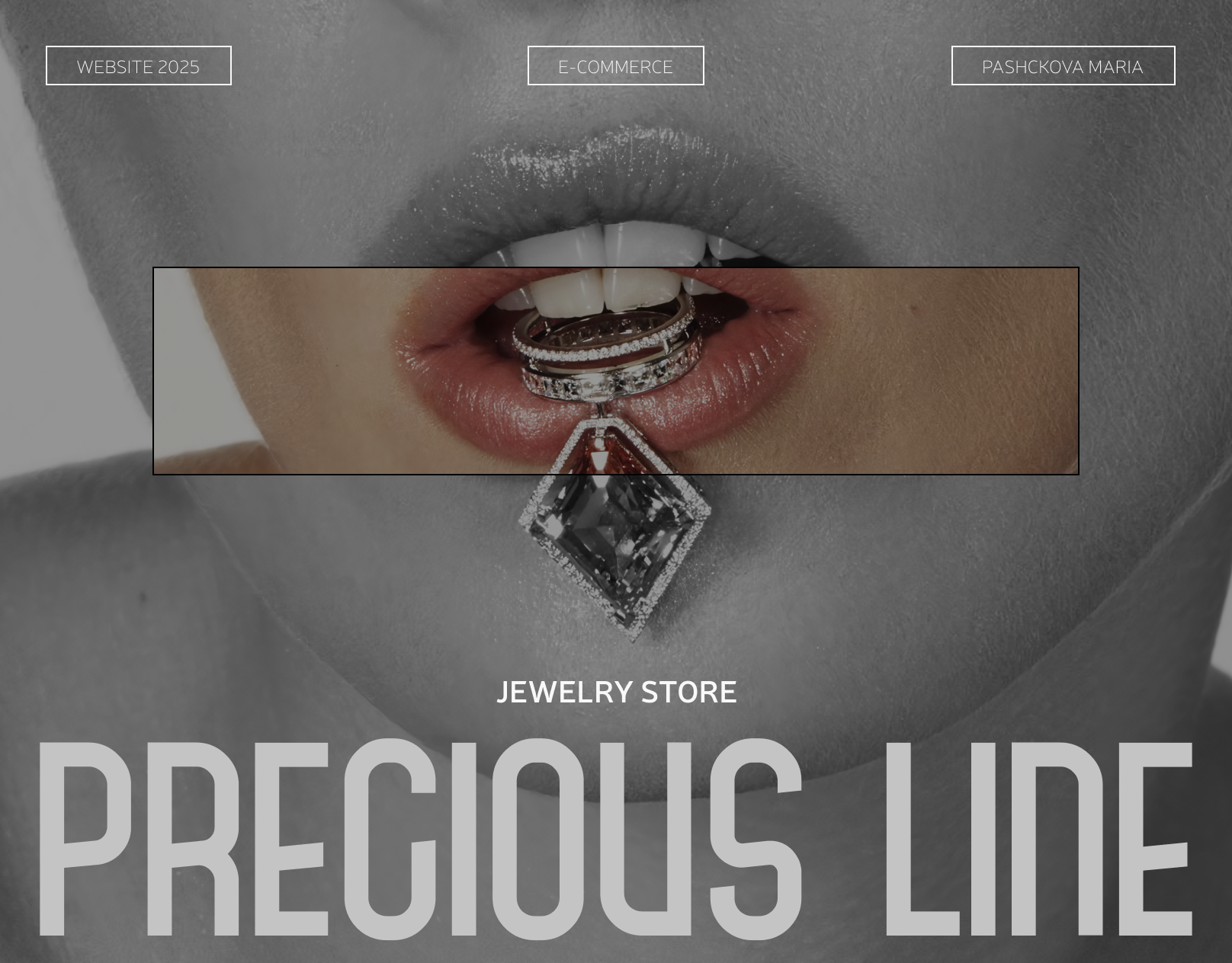 PRECIOUS LINE | E-commerce Website Design Concept