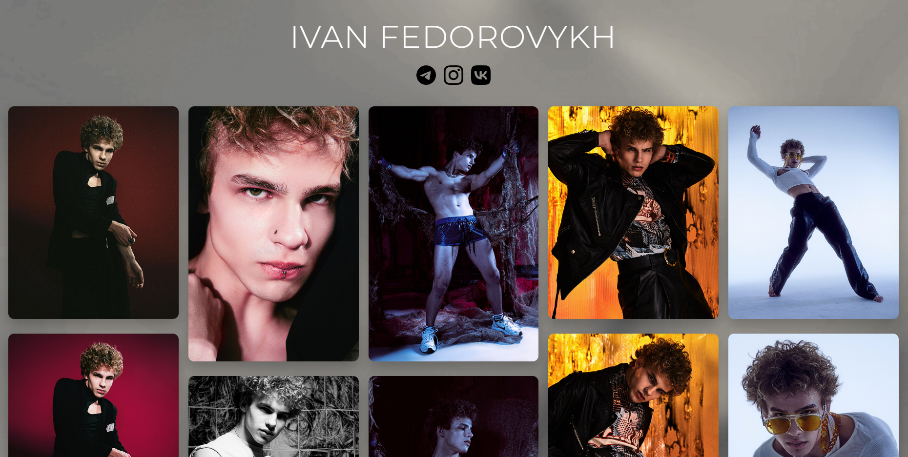 IVAN FEDOROVYKH — модельное портфолио