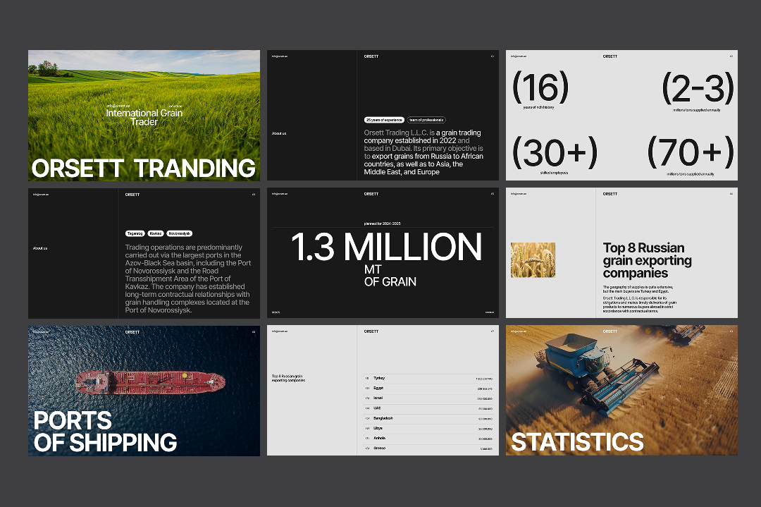 Дизайн презентации Orsett  tranding