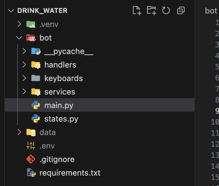 Телеграм-бот “Water Reminder”