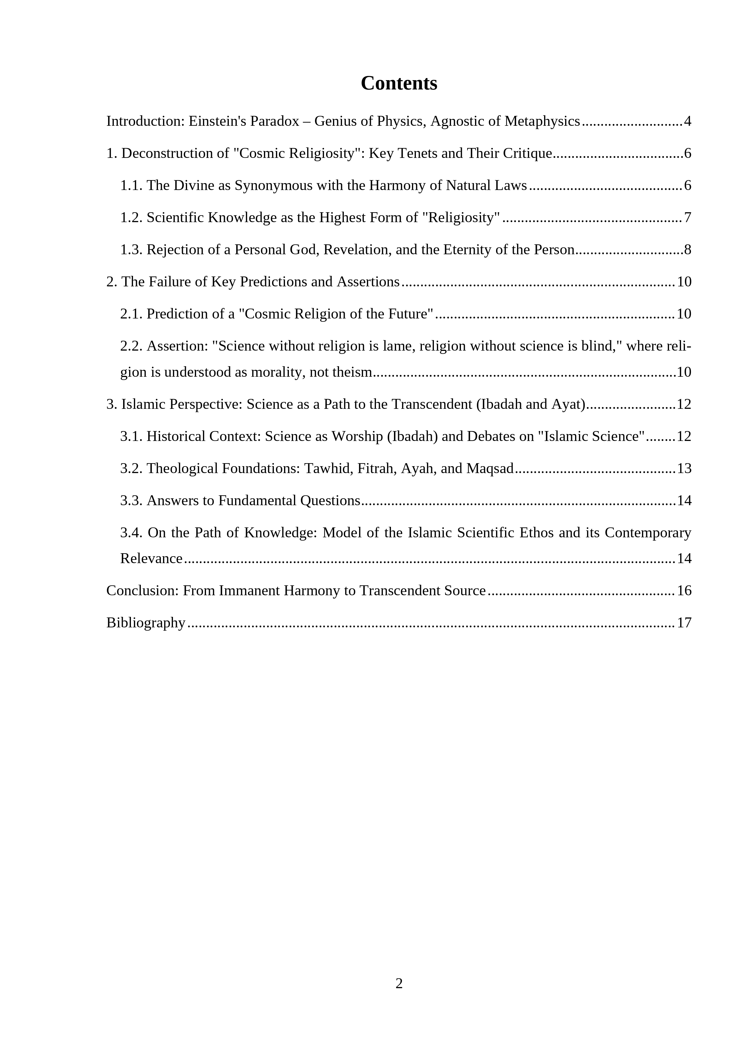 The Concept of Albert Einstein's Cosmic Religiosity: A Critical 