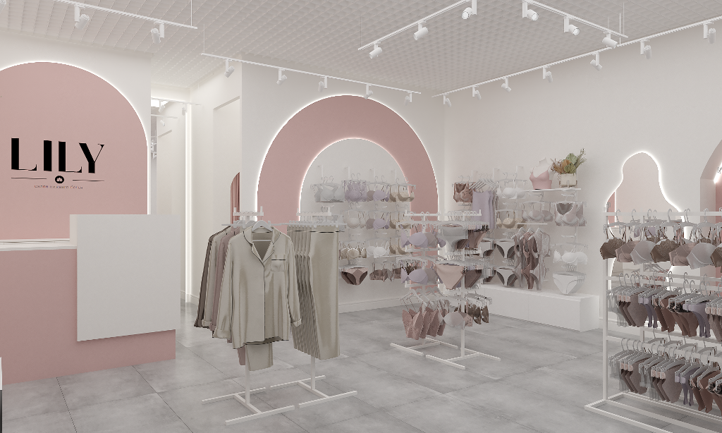 Дизайн магазина нижнего белья