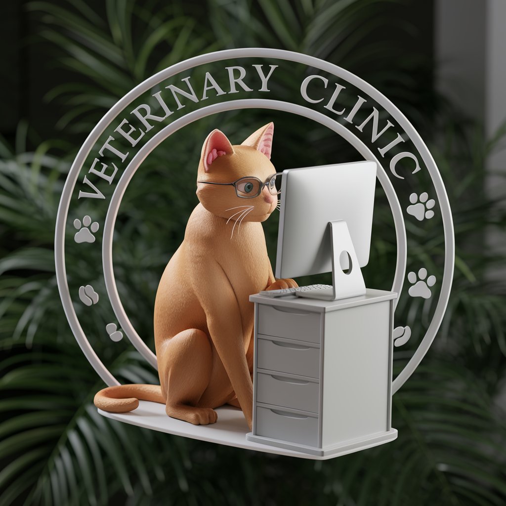 a-3d-render-of-a-veterinary-clinic-logo-with-a-rea-gx1TXoNlSxiIs