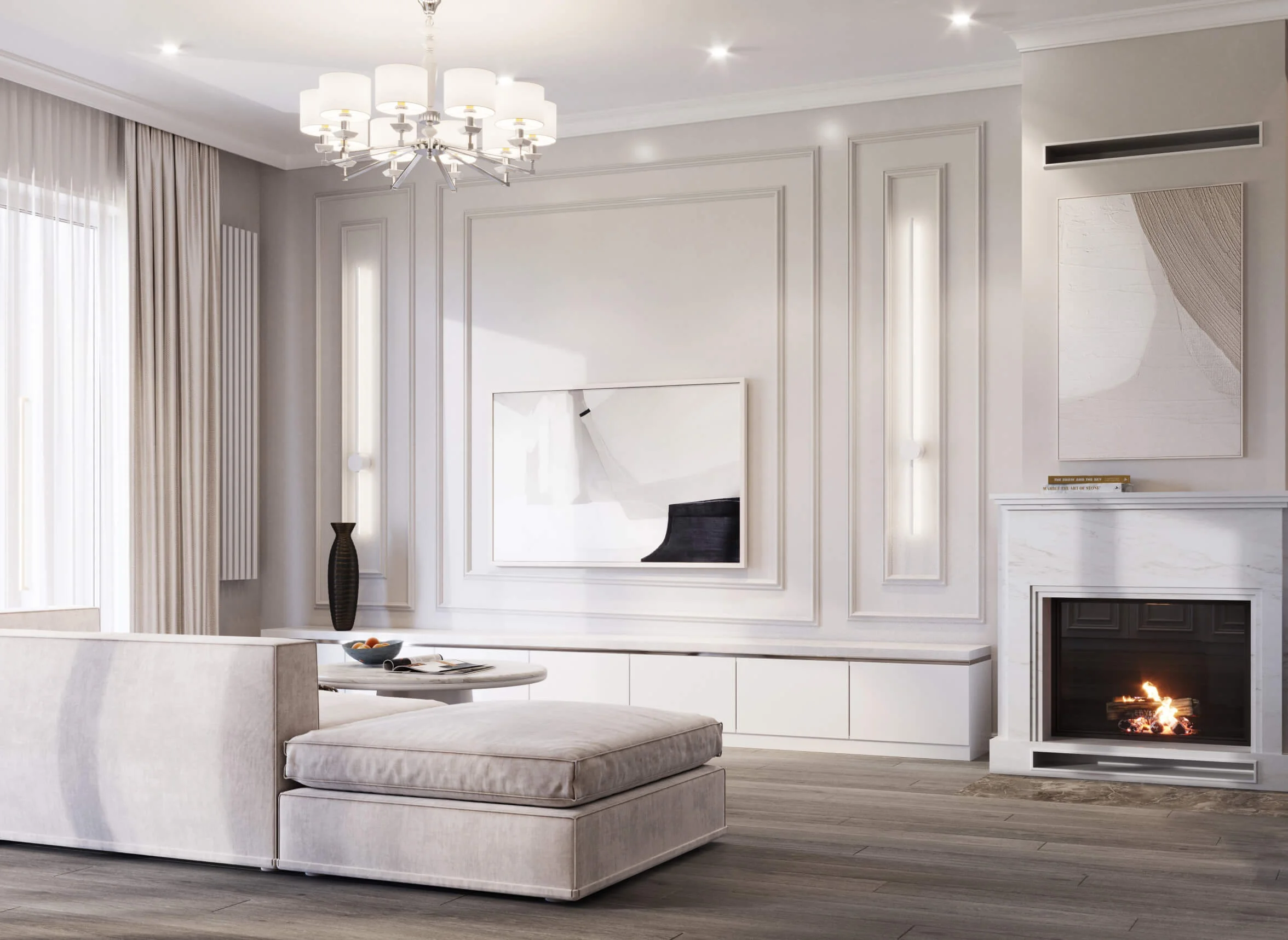 Визуализация дизайн проекта.  Таунхаус 200 кв.м