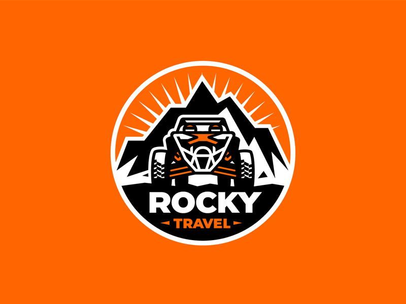 Разработка логотипа для компании ROCKY TRAVEL