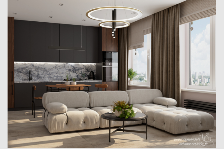 Кухня-гостиная