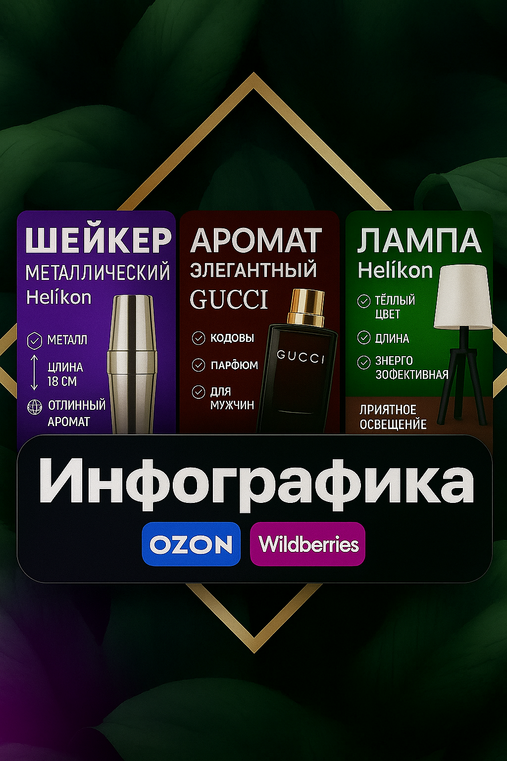 Дизайн карточек маркетплейсов