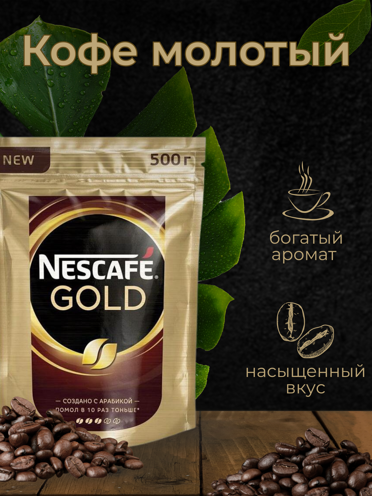 Оформление карточки кофе WB