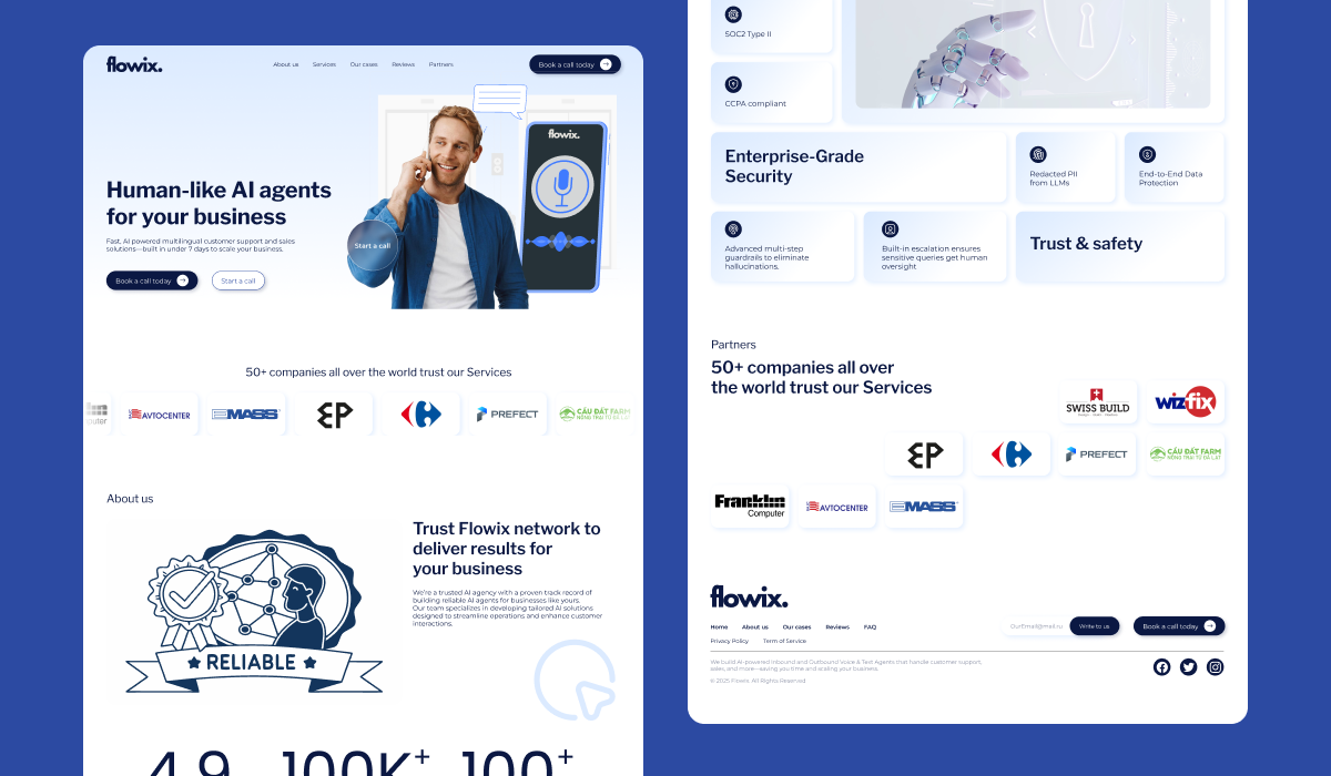 Сайт для продажи AI-ботов в Австрии