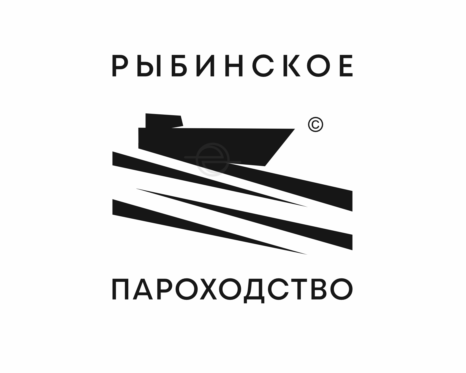 Рыбинское пароходство - logo- EDOUDESIGN (C) 2025  - на темном 1